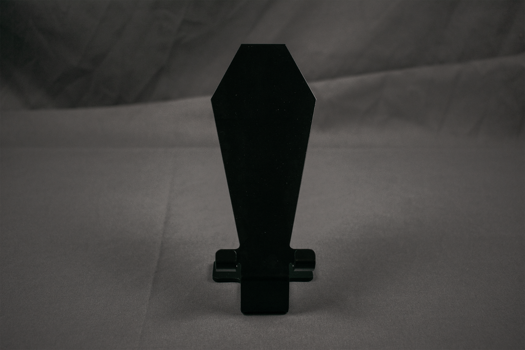 Coffin Cell Phone Stand - Gothic Decor for Office Desk
